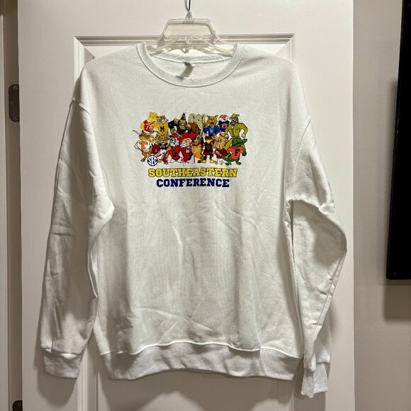 Vintage SEC Mascot Sweatshirt NEW Southeastern Conference Football Sweatshirt - Picture 1 of 1